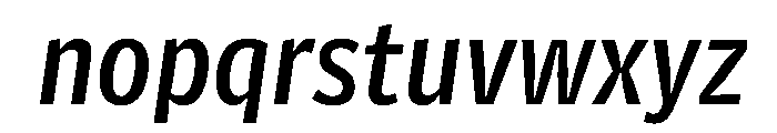 Telesans Agate Medium Italic Font LOWERCASE