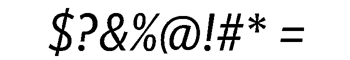 Telesans Agate Regular Italic Font OTHER CHARS