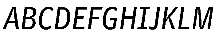 Telesans Agate Regular Italic Font UPPERCASE