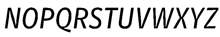 Telesans Agate Regular Italic Font UPPERCASE