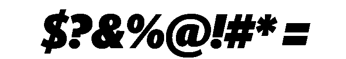 Telesans Head Black Italic Font OTHER CHARS