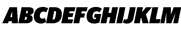 Telesans Head Black Italic Font UPPERCASE