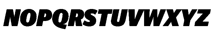 Telesans Head Black Italic Font UPPERCASE