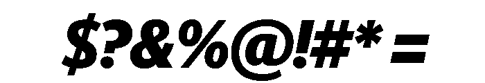 Telesans Head Bold Italic Font OTHER CHARS