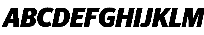 Telesans Head Bold Italic Font UPPERCASE