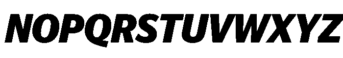 Telesans Head Bold Italic Font UPPERCASE