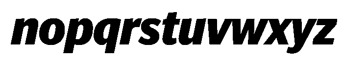 Telesans Head Bold Italic Font LOWERCASE