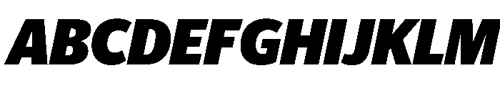 Telesans Head Extrabold Italic Font UPPERCASE