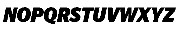 Telesans Head Extrabold Italic Font UPPERCASE