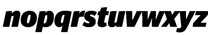 Telesans Head Extrabold Italic Font LOWERCASE