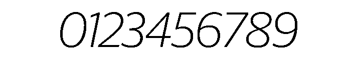 Telesans Head Extralight Italic Font OTHER CHARS