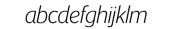 Telesans Head Extralight Italic FONT
