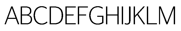 Telesans Head Extralight Font UPPERCASE