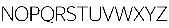 Telesans Head Extralight Font UPPERCASE