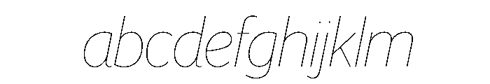 Telesans Head Hairline Italic FONT