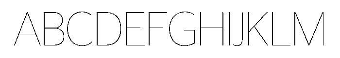 Telesans Head Hairline Font UPPERCASE