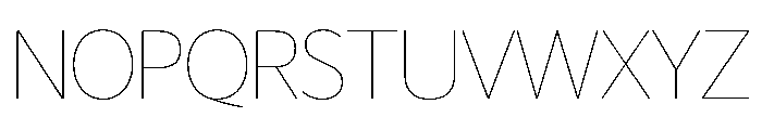 Telesans Head Hairline Font UPPERCASE