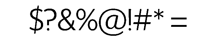 Telesans Head Light Font OTHER CHARS