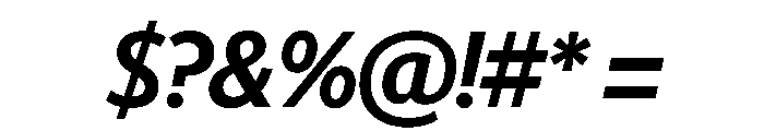 Telesans Head Medium Italic Font OTHER CHARS