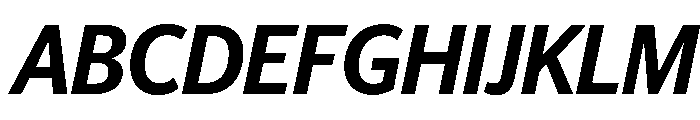 Telesans Head Medium Italic Font UPPERCASE