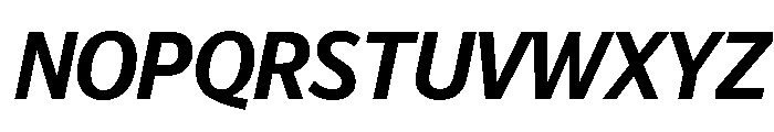 Telesans Head Medium Italic Font UPPERCASE