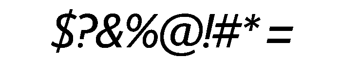Telesans Head Regular Italic Font OTHER CHARS
