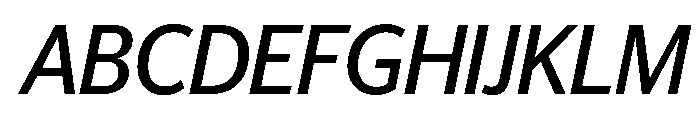 Telesans Head Regular Italic Font UPPERCASE