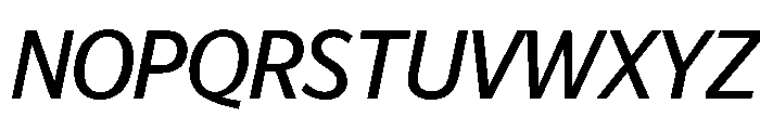 Telesans Head Regular Italic Font UPPERCASE
