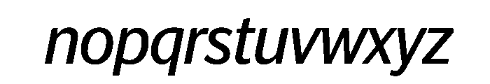 Telesans Head Regular Italic Font LOWERCASE