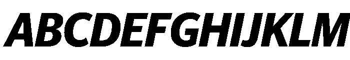 Telesans Head Semibold Italic Font UPPERCASE