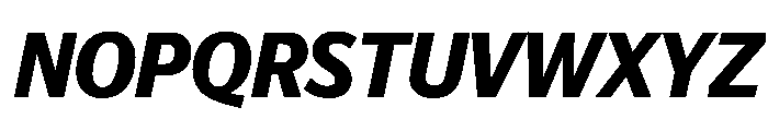Telesans Head Semibold Italic Font UPPERCASE