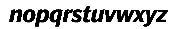 Telesans Head Semibold Italic Font LOWERCASE