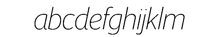 Telesans Head Thin Italic FONT