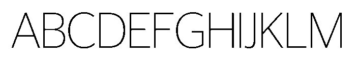 Telesans Head Thin Font UPPERCASE