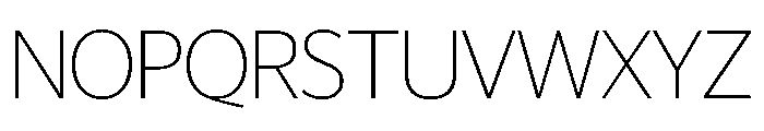 Telesans Head Thin Font UPPERCASE