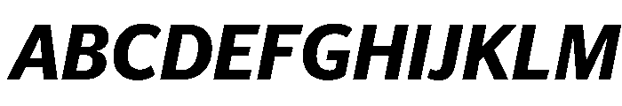 Telesans Text Bold Italic Font UPPERCASE