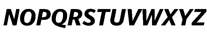 Telesans Text Bold Italic Font UPPERCASE