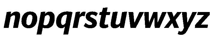 Telesans Text Bold Italic Font LOWERCASE