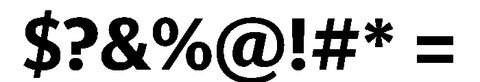 Telesans Text Bold Font OTHER CHARS
