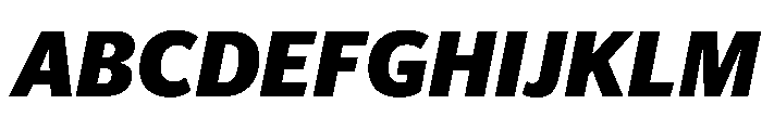 Telesans Text Extrabold Italic Font UPPERCASE