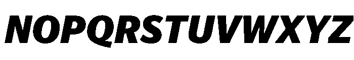 Telesans Text Extrabold Italic Font UPPERCASE