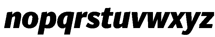 Telesans Text Extrabold Italic Font LOWERCASE