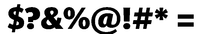 Telesans Text Extrabold Font OTHER CHARS