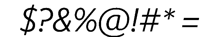 Telesans Text Light Italic Font OTHER CHARS