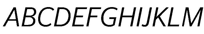 Telesans Text Light Italic Font UPPERCASE