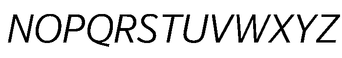 Telesans Text Light Italic Font UPPERCASE