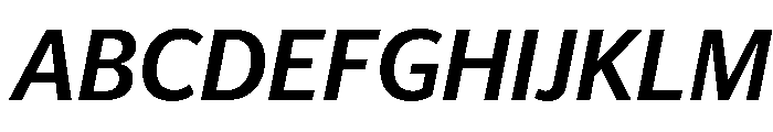 Telesans Text Medium Italic Font UPPERCASE