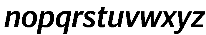 Telesans Text Medium Italic Font LOWERCASE