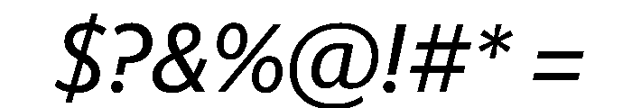 Telesans Text Regular Italic Font OTHER CHARS