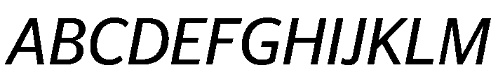 Telesans Text Regular Italic Font UPPERCASE